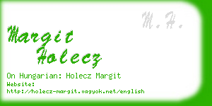 margit holecz business card